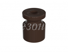 Изолятор ретро пластиковый для наружного монтажа витой электропроводки, D20х24мм, коричневый, ТМ МЕЗОНИНЪ (10 шт /уп)