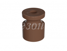 Изолятор ретро пластиковый для наружного монтажа витой электропроводки, D20х24мм, какао, ТМ МЕЗОНИНЪ (10 шт /уп)